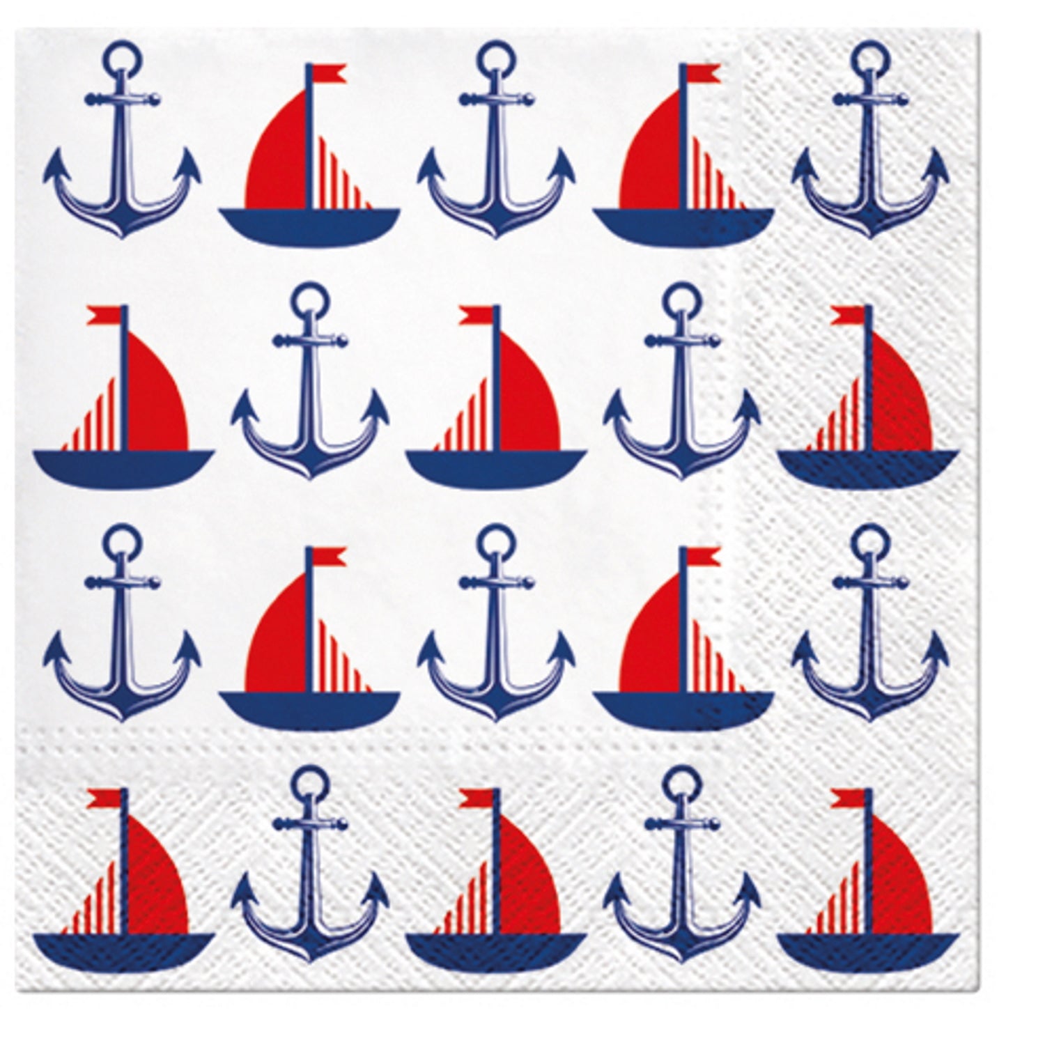 Paw Lunch Napkins 33cm SHIPS & ANCHORS