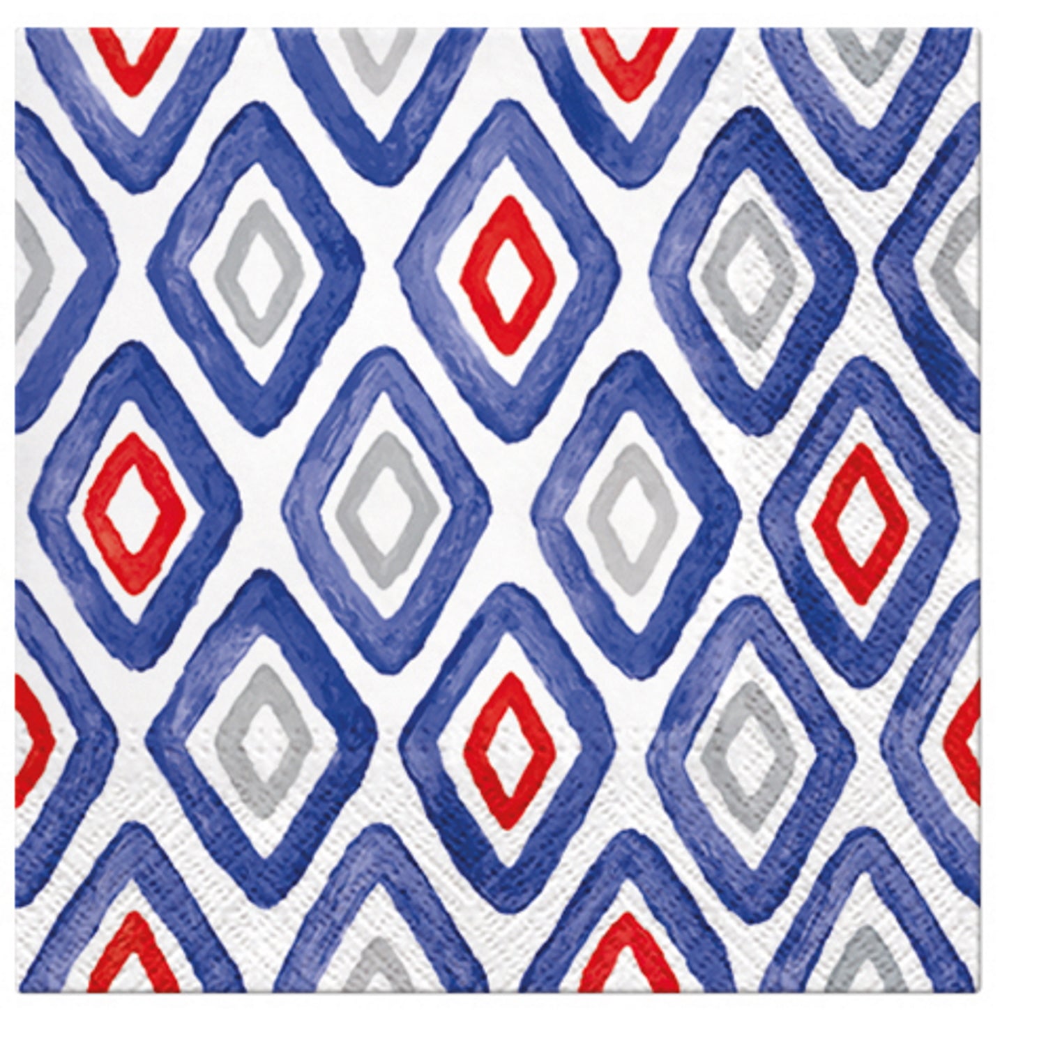 Paw Lunch Napkins 33cm WATERCOLR RHOMBUS