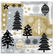 Paw Lunch Napkins 33cm CHRISTMAS GOLD