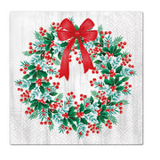 Paw Lunch Napkins 33cm WREATH WITH ROWAN