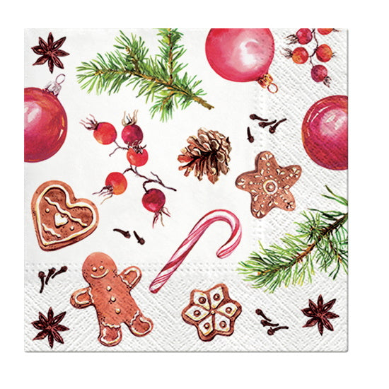 Paw Lunch Napkins 33cm HOMEMADE SWEETS