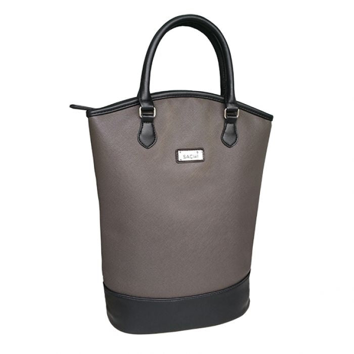 Sachi Two Bottle Wine Tote - Charcoal