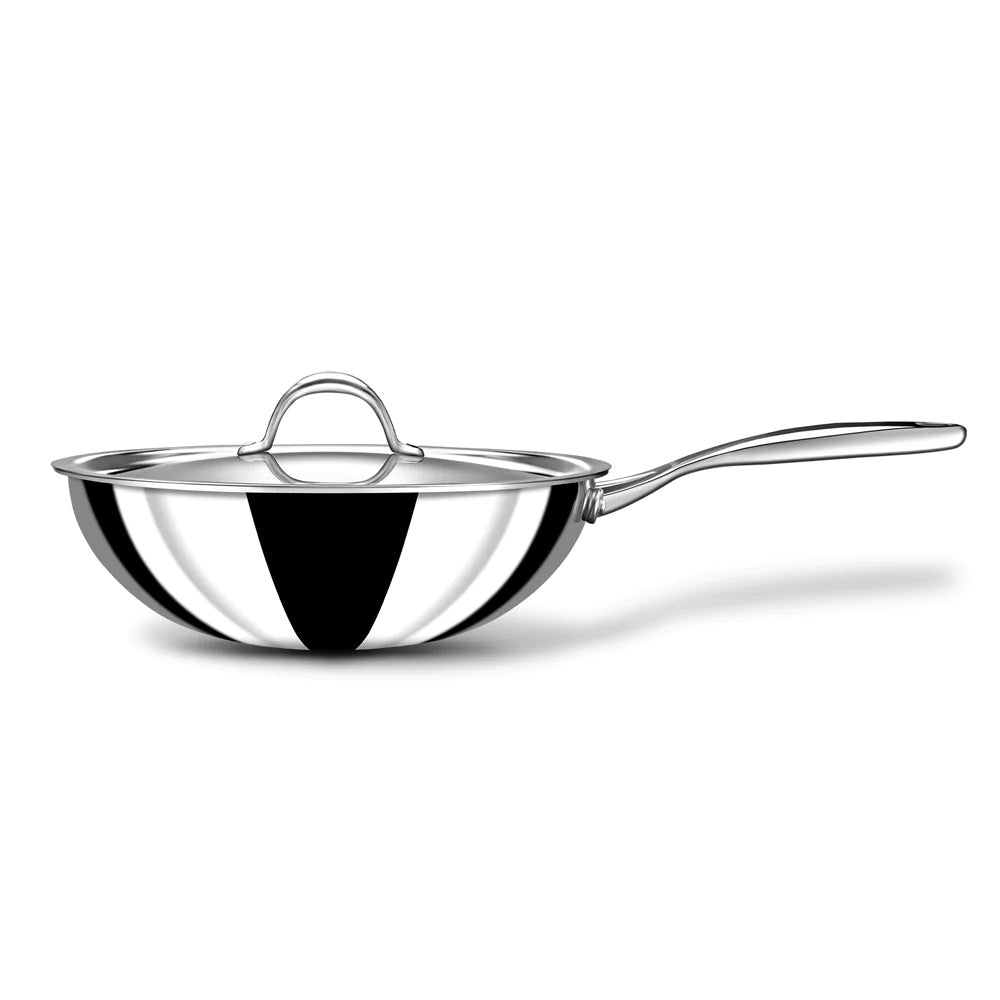 Stahl 22cm/2.1L Deep Frypan / Wok - Artisan Series (Tri-ply)