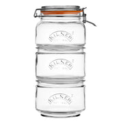 Kilner Stackable Storage Jar Set 900ml