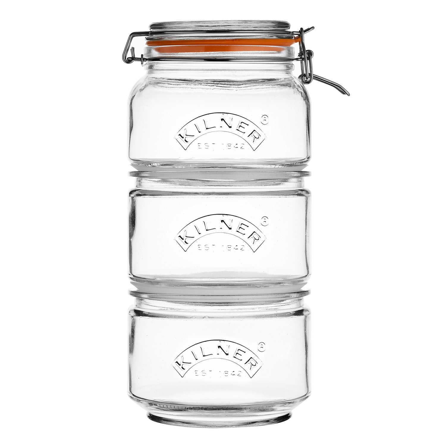 Kilner Stackable Storage Jar Set 900ml