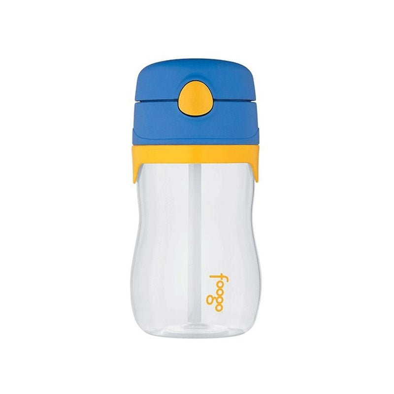Thermos Foogo BPA Free Tritan Plastic Drink Bottle with Straw - Blue 320ml