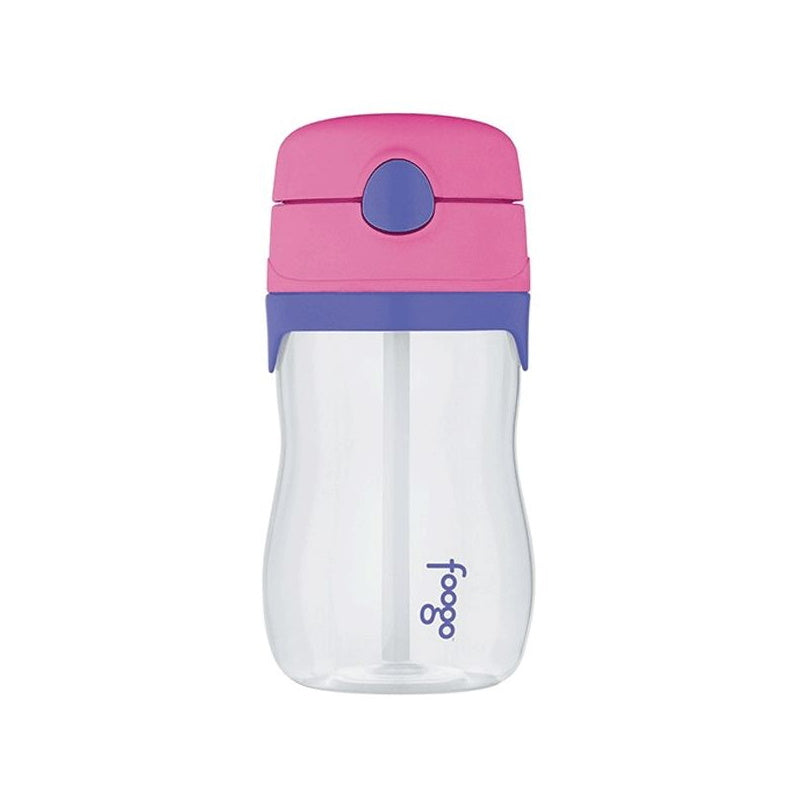 Thermos Foogo BPA Free Tritan Plastic Drink Bottle with Straw - Pink 320ml