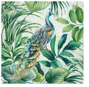 PAW LUNCH NAPKIN 33CM PEACOCK