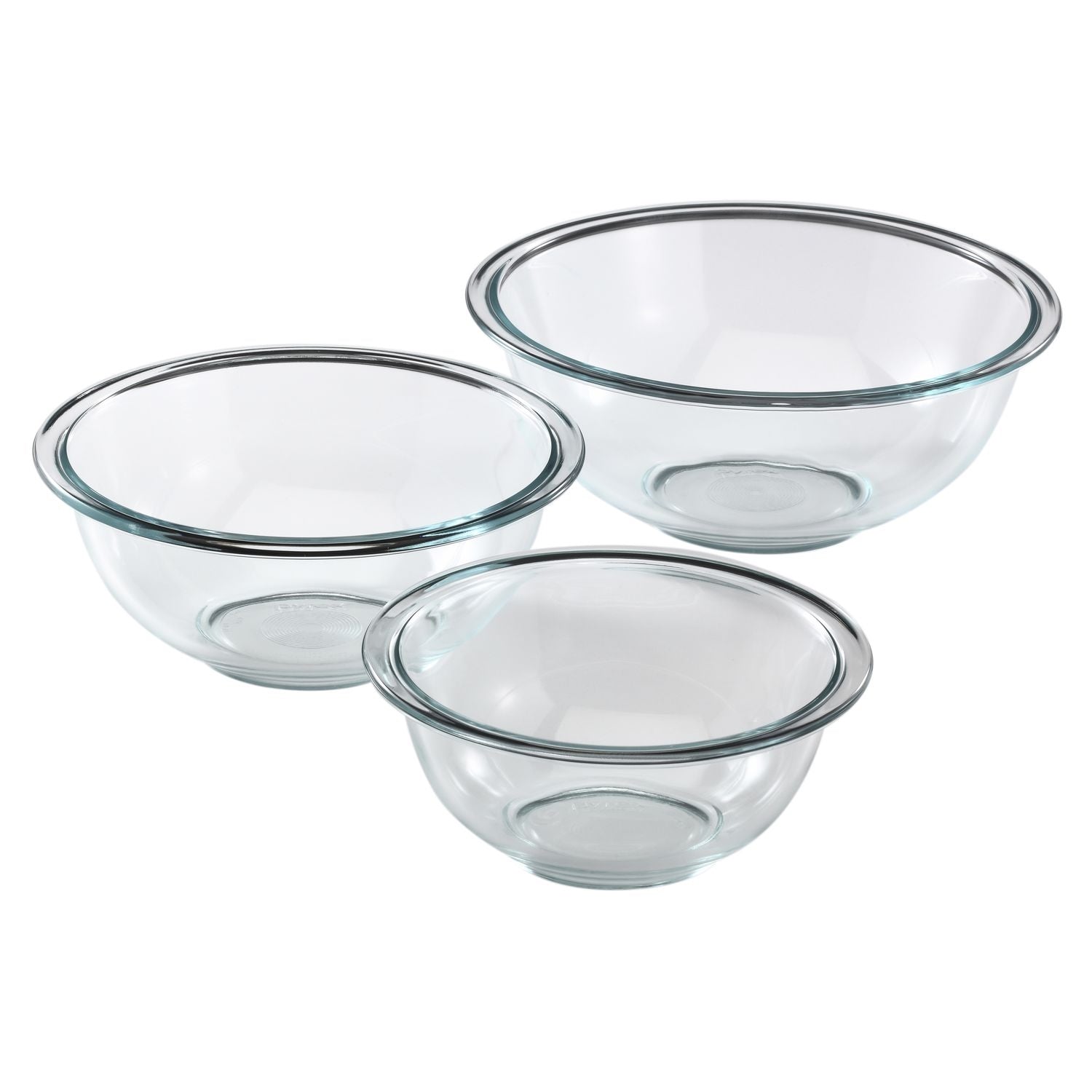 Pyrex Mixing Bowl Set of 3 (950ml, 1.4L, 2.4L)