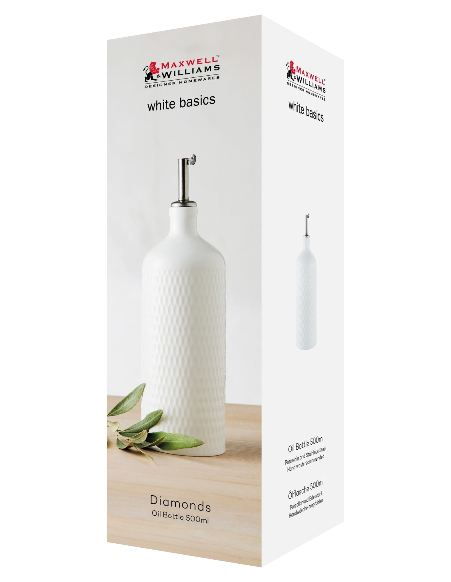 MW White Basics Oil Bottle 500ML Gift Boxed