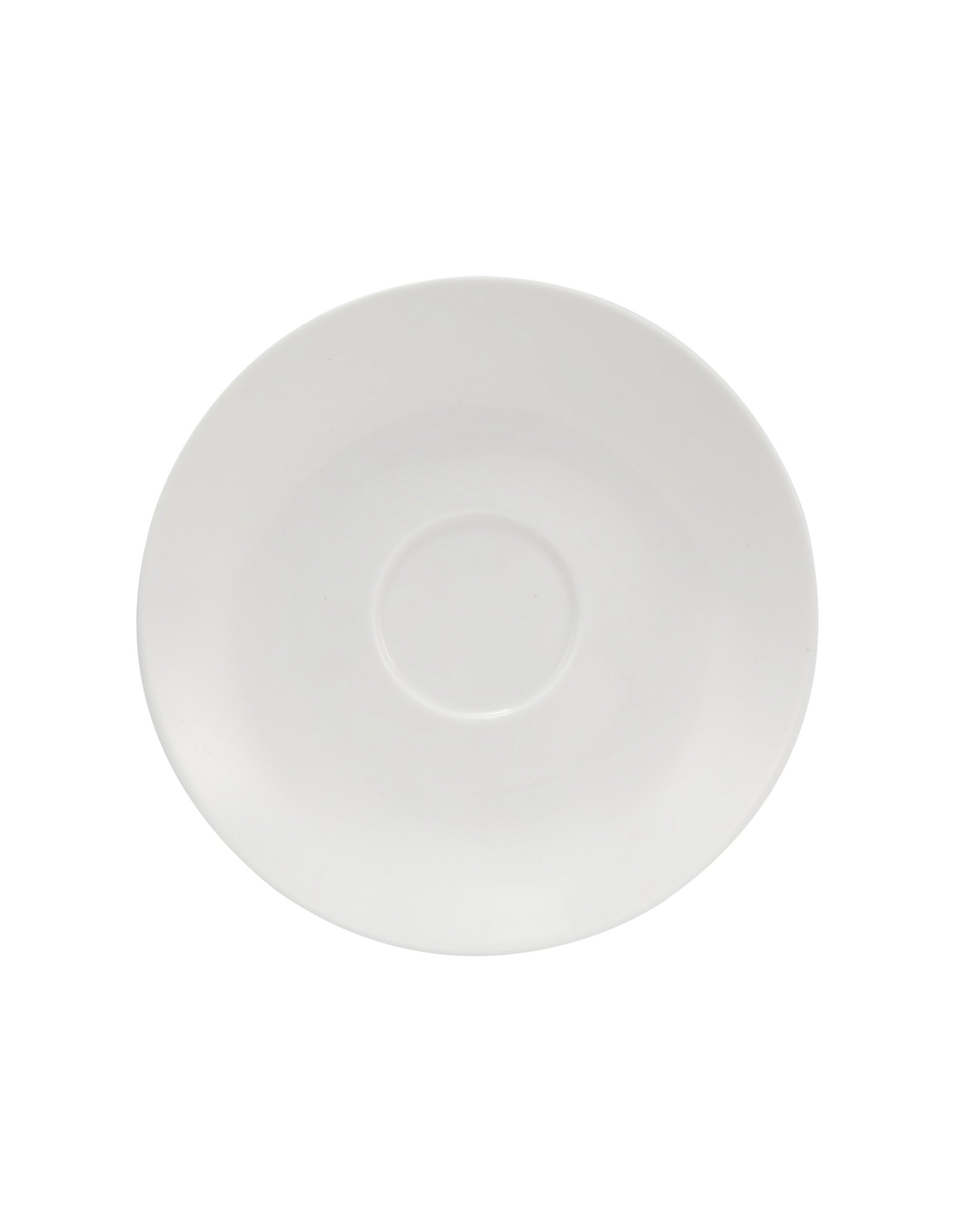 MW White Basics Coupe Cup & Saucer 200ML