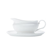 MW White Basics Gravy Boat & Saucer 550ML Gift Boxed