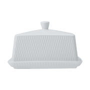 MW White Basics Diamonds Butter Dish Gift Boxed