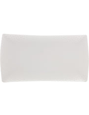 MW White Basics Diamonds Rectangular Platter 35x19cm Gift Boxed