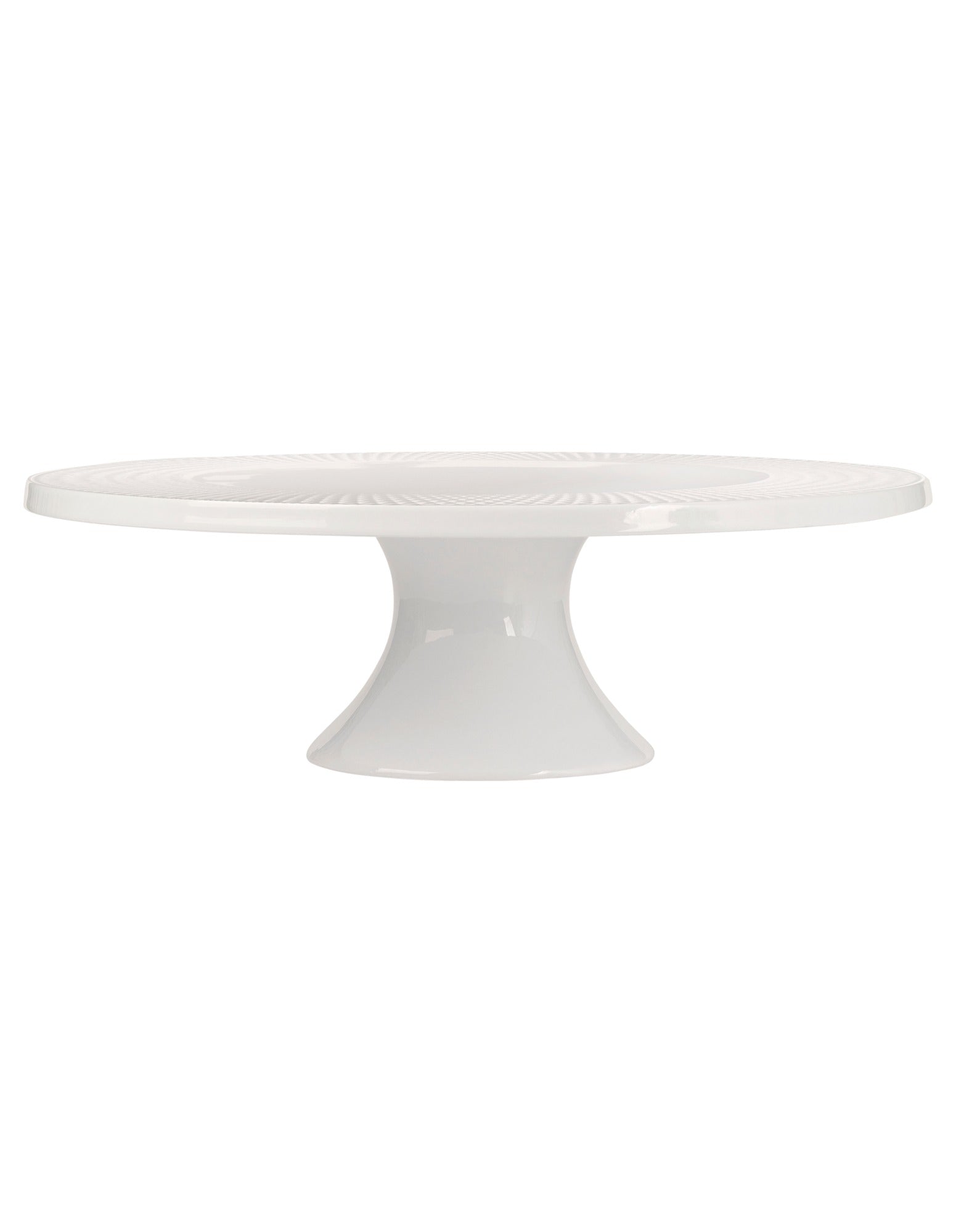 MW White Basics Diamonds Footed Cake Stand 30cm Gift Boxed