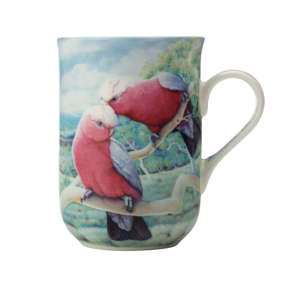 Maxwell Williams Birds of Australia KC 10yr Anniversary Mug 300ML Galah Gift Boxed