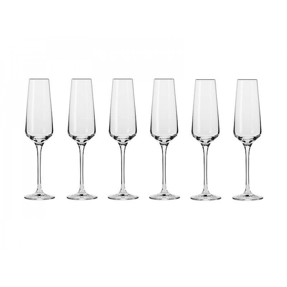 Krosno Harmony Champagne Flute 180ML 6pc Gift Boxed