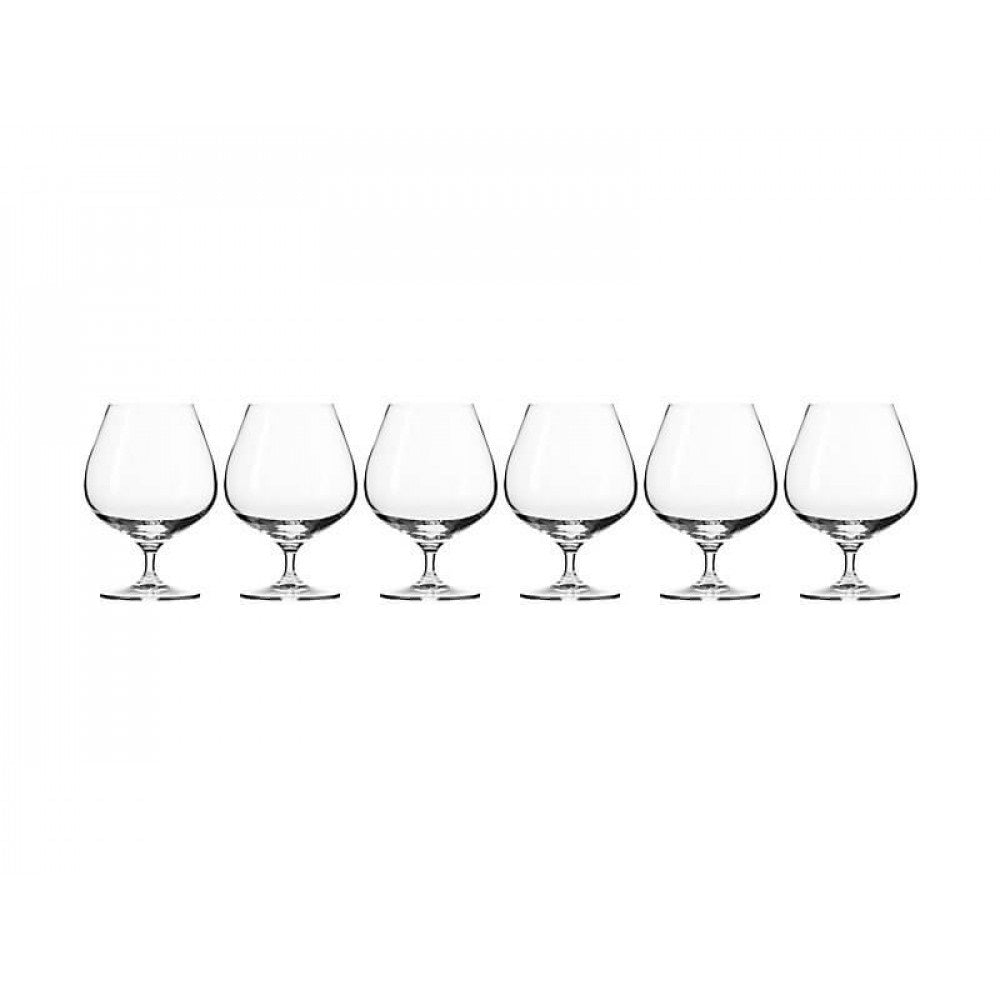 Krosno Harmony Cognac Glass 550ML 6pc Gift Boxed