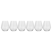 Krosno Harmony Stemless Wine Glass 400ML 6pc Gift Boxed