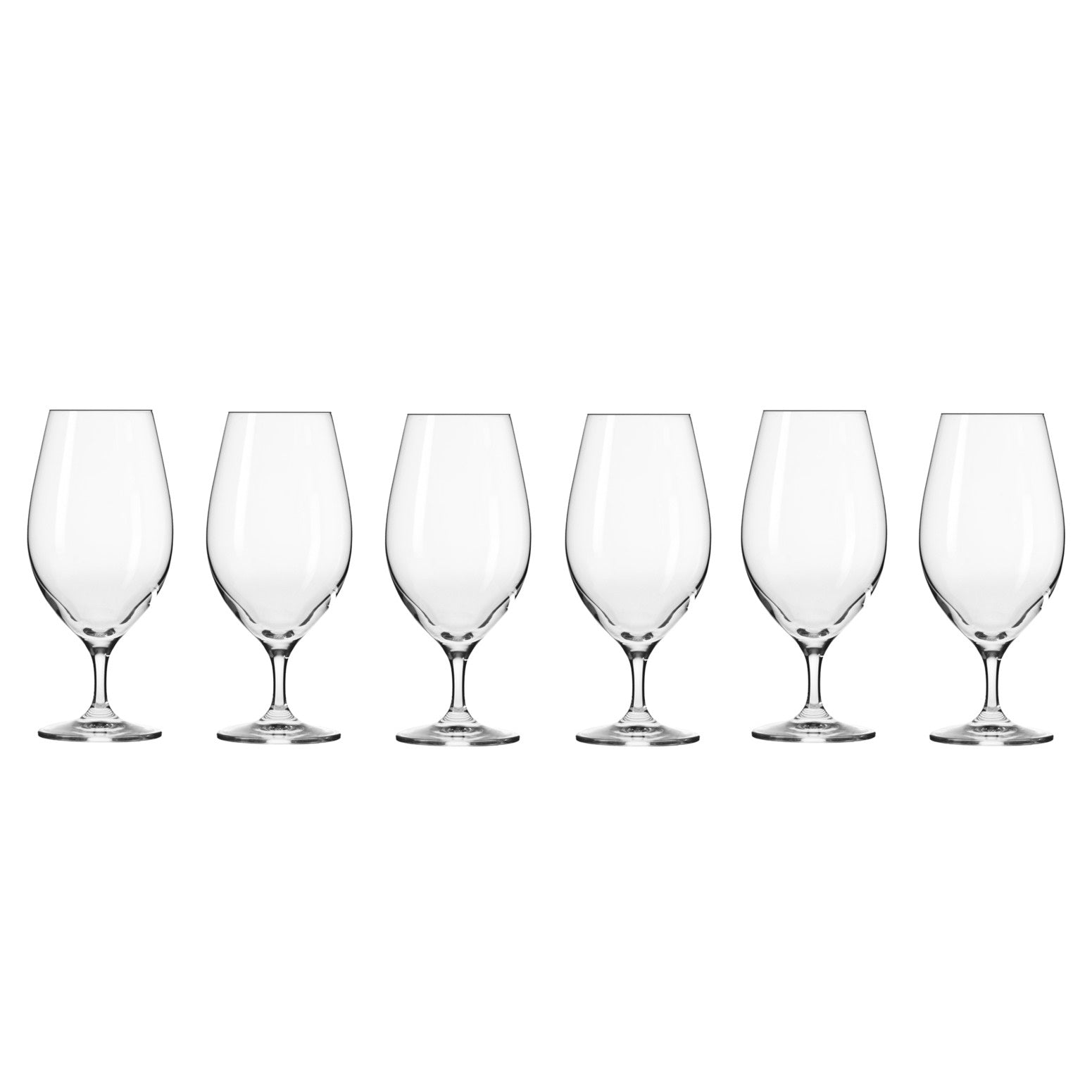 Krosno Harmony Beer Glass 400ML 6pc Gift Boxed
