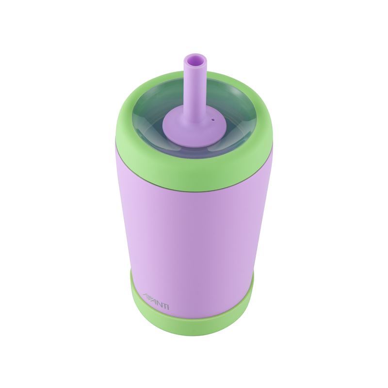 AVANTI YumYum Insulated Tumbler with Bumper 350ml Purple/Green