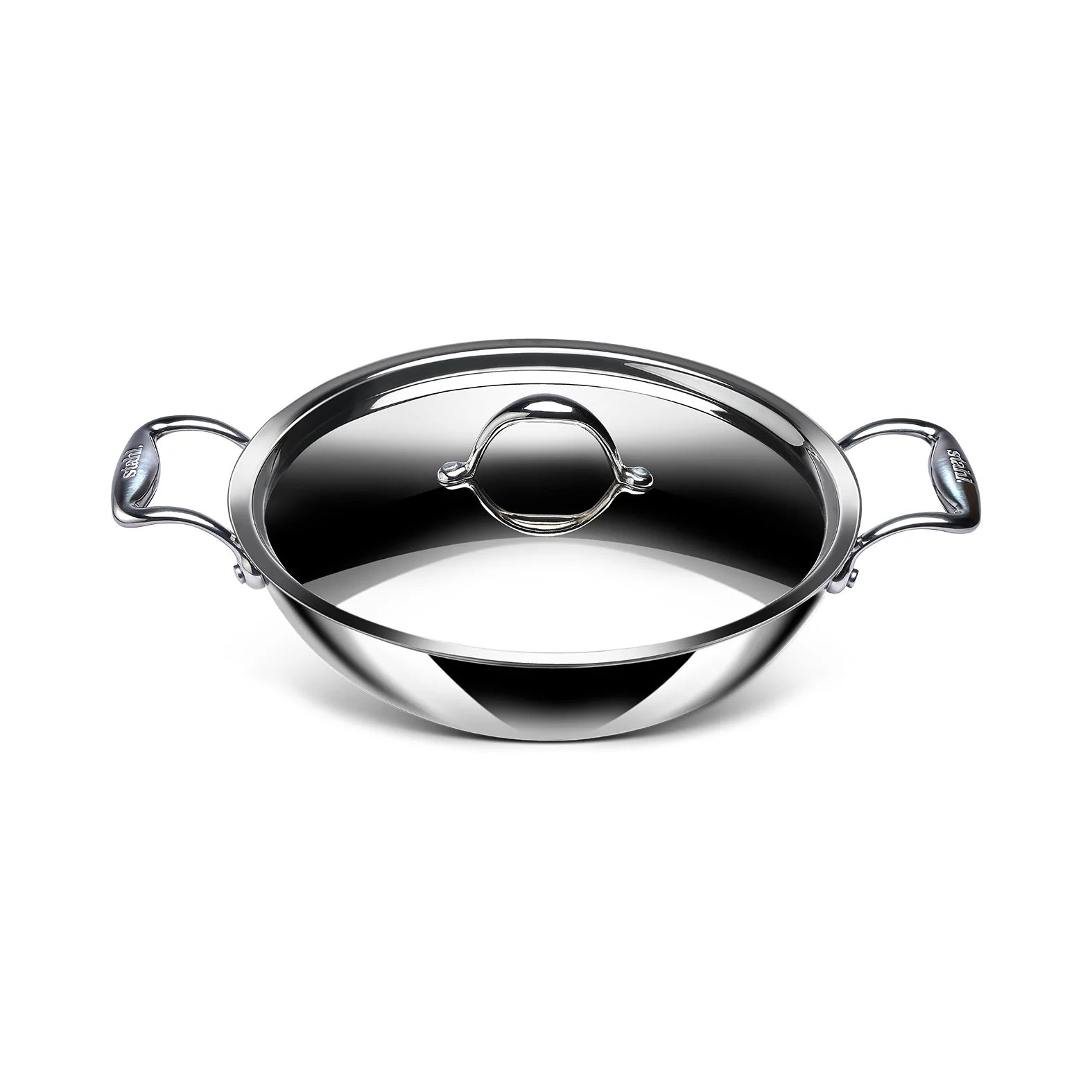 Stahl 24cm, 2.4 L Kadai/Wok- Triply Artisan Series