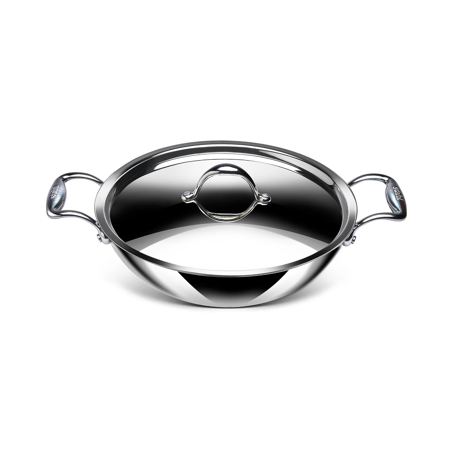Stahl 28cm Kadai/Wok- Triply Artisan Series