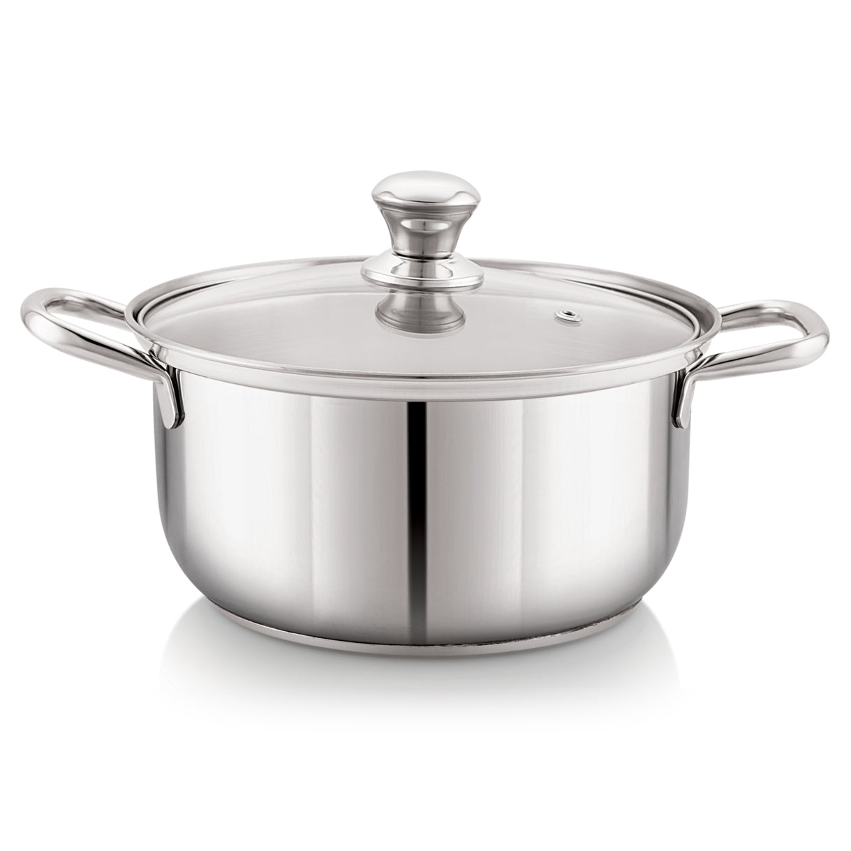 Embassy Stainless Steel Wonder Sauce-Pot Glass Lid 18cm