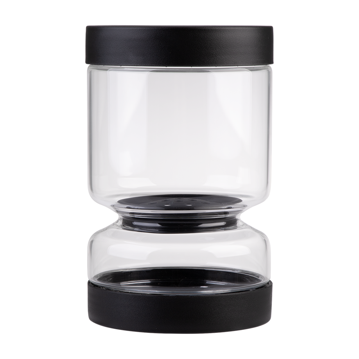 Appetito Borosilicate Glass Pickle Jar 1.1L - Black