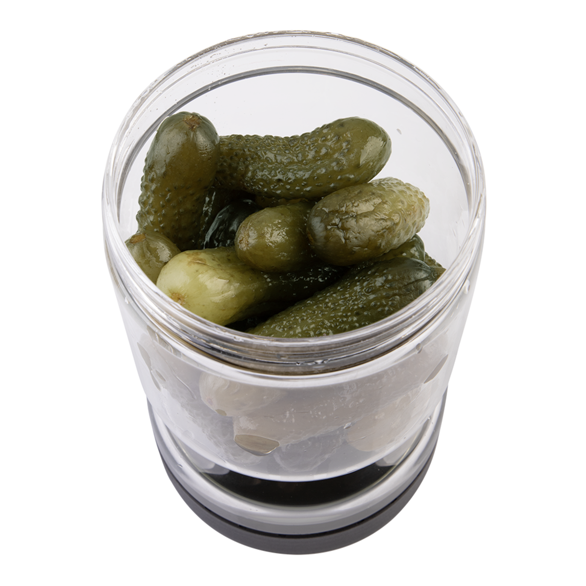 Appetito Borosilicate Glass Pickle Jar 1.1L - Black