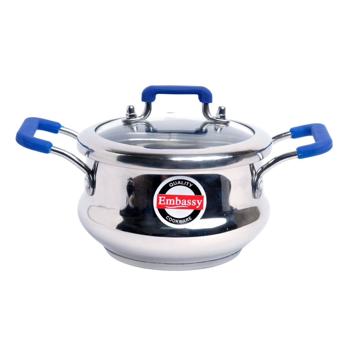 Embassy Cookware Zircon Dish Glass Lid Sandwitch Bottom Cook N Serve - Embassy 18 cms ...
