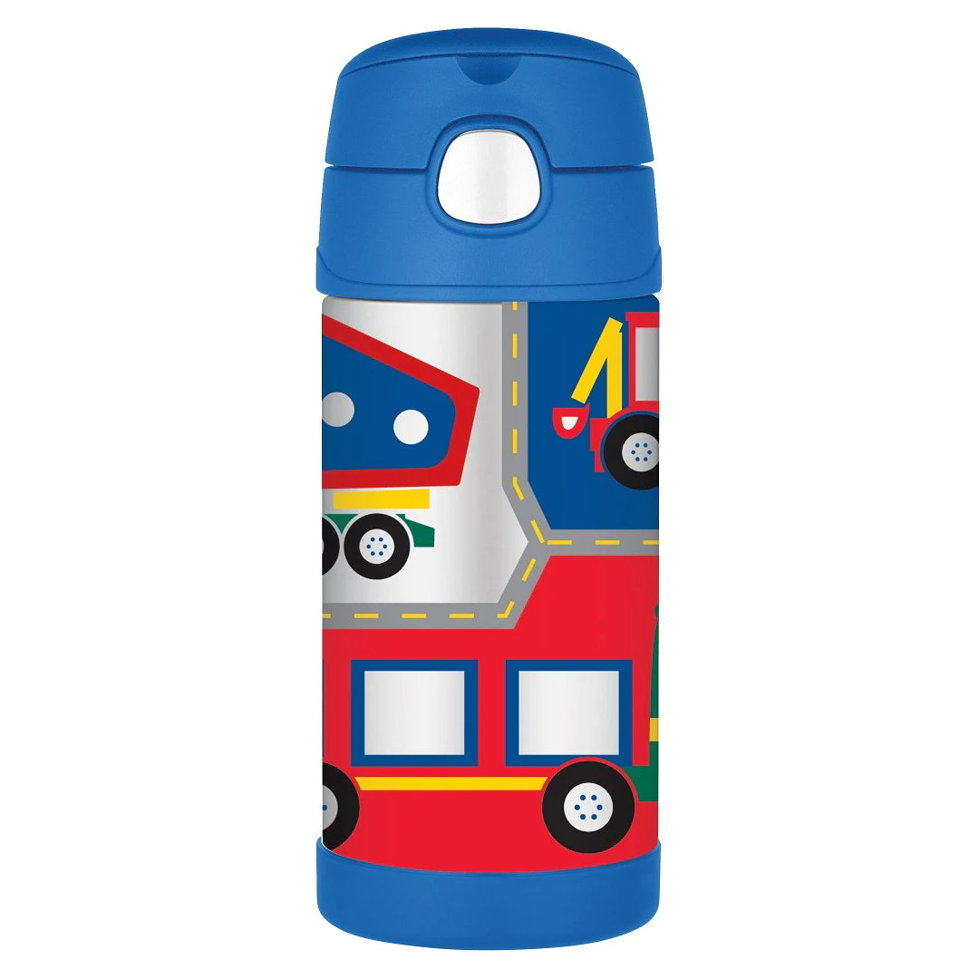 Thermos FUNtainer Insulated Drink Bottle, 355ml - Construction Vehicles