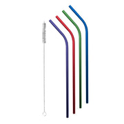Avanti SS Straws Rainbow Set 4