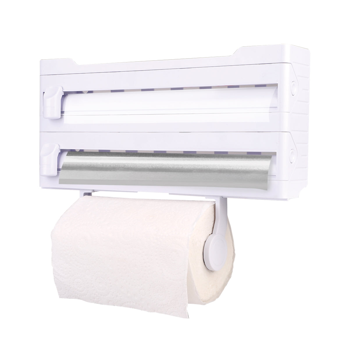 Appetito Wall Mount Kitchen Roll Dispenser - White