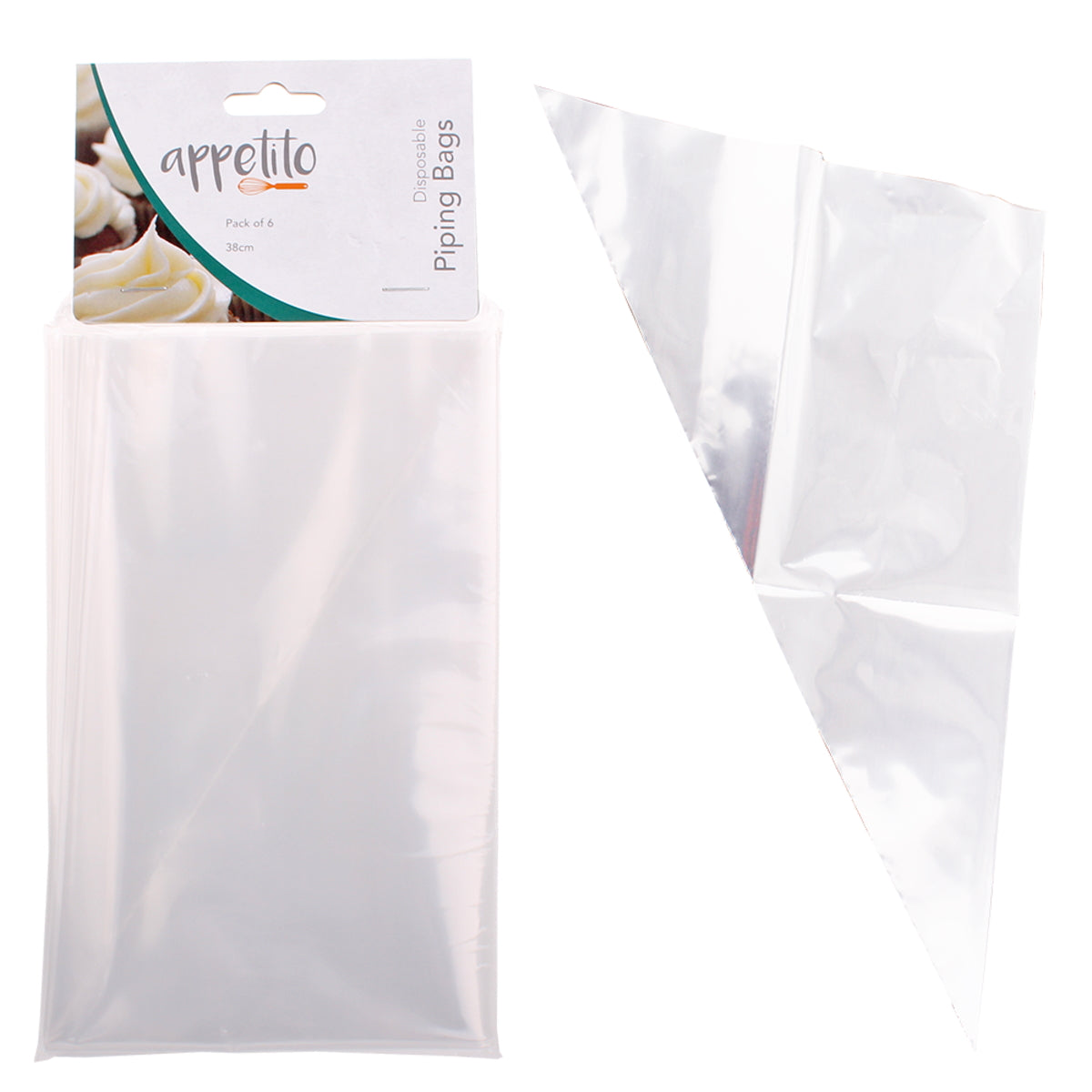 Appetito Disposable Piping Bags 38cm Pack 6
