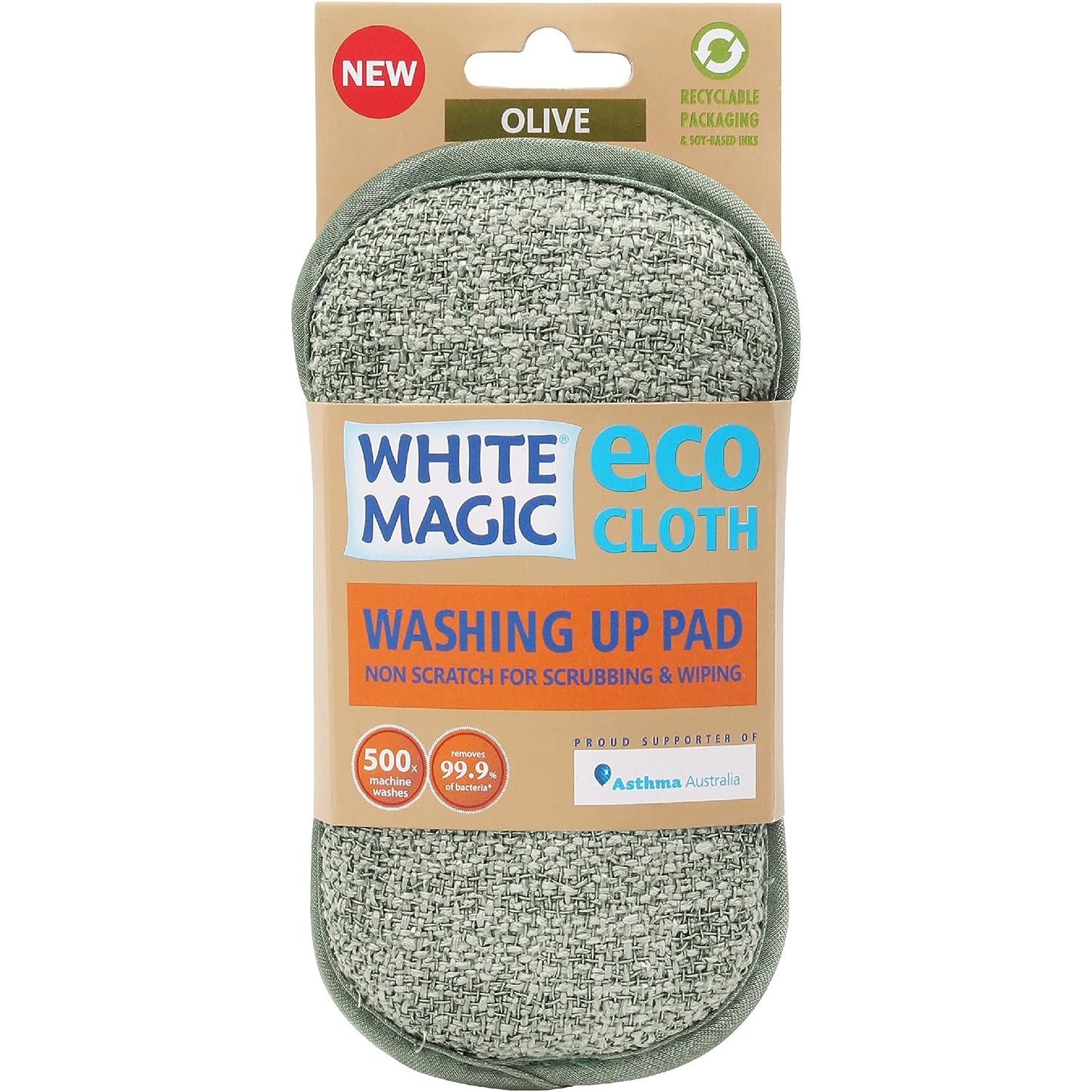 White Magic Washing Up Pad - Olive