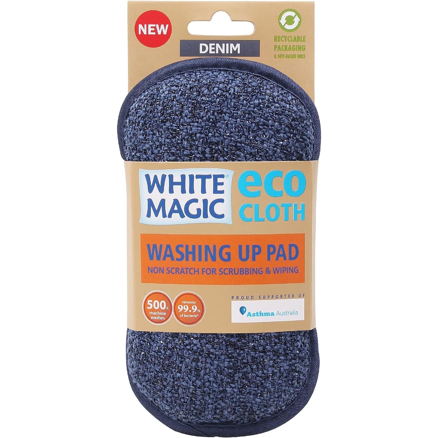 White Magic WASHING UP PAD - DENIM