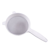 Appetito Stainless Steel Mesh Plastic Strainer 18cm Dia. - White