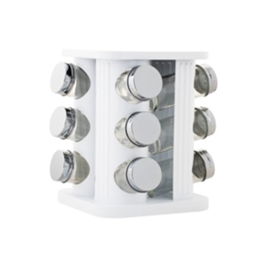 Maxwell & Williams Astor Spice Rack 12pc White Unfilled Gift Boxed