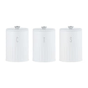Maxwell & Williams Astor Canister Set of 3 White Gift Boxed