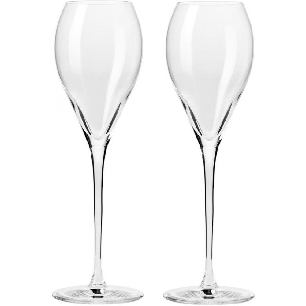 Krosno Duet Flute 225ML Set of 2 Gift Boxed