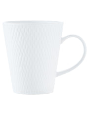Maxwell & Williams White Basics Diamonds Conical Mug 350ML