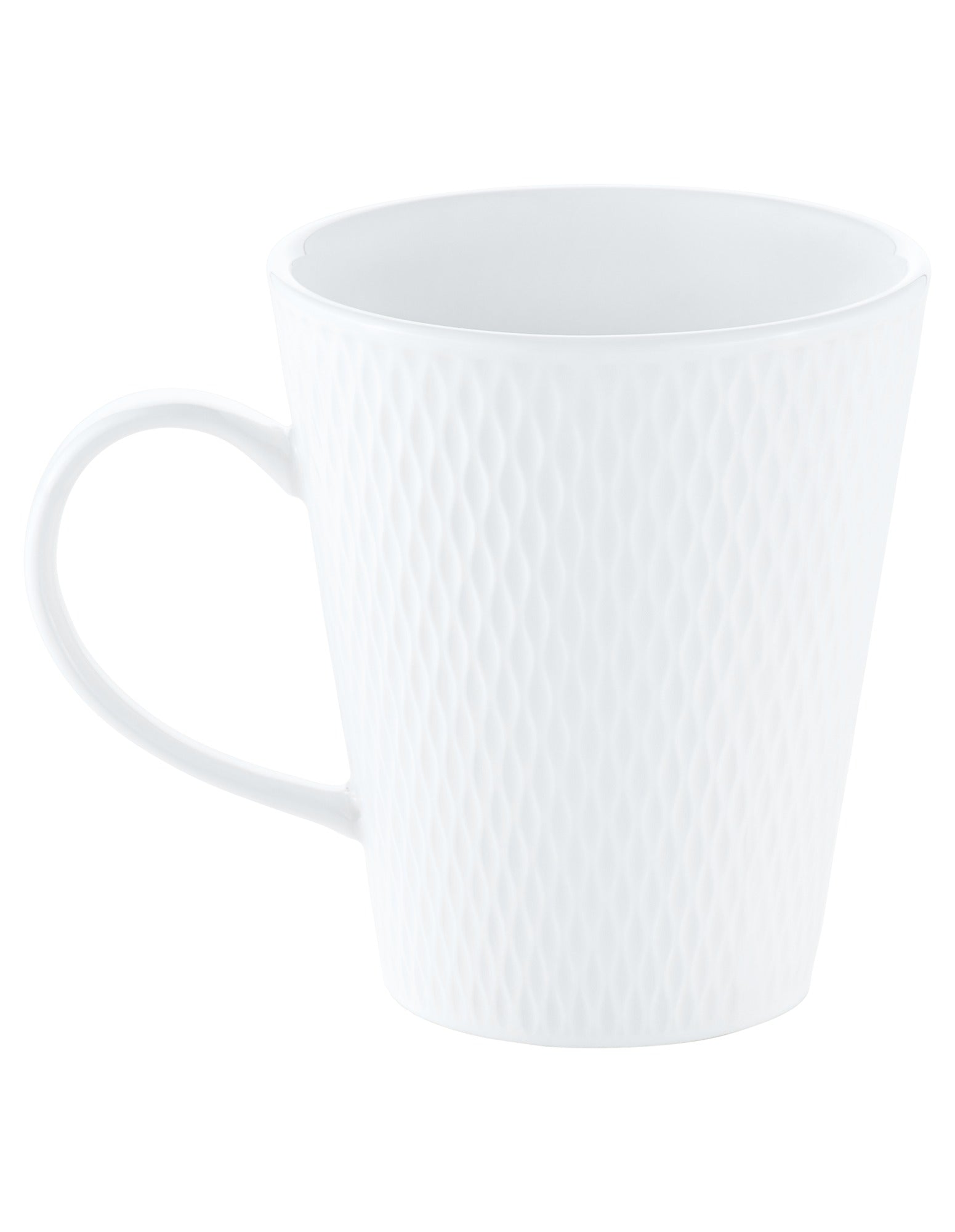 Maxwell & Williams White Basics Diamonds Conical Mug 350ML