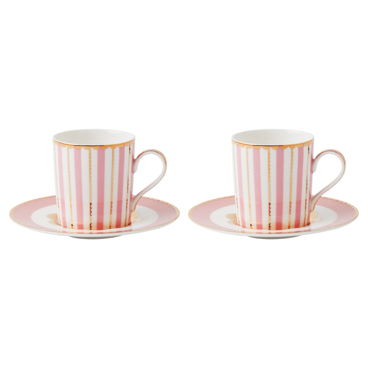 Maxwell & Williams Teas & C's Regency Demi Cup & Saucer 100ML Set of 2 Pink Gift Boxed