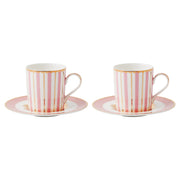 Maxwell & Williams Teas & C's Regency Demi Cup & Saucer 100ML Set of 2 Pink Gift Boxed