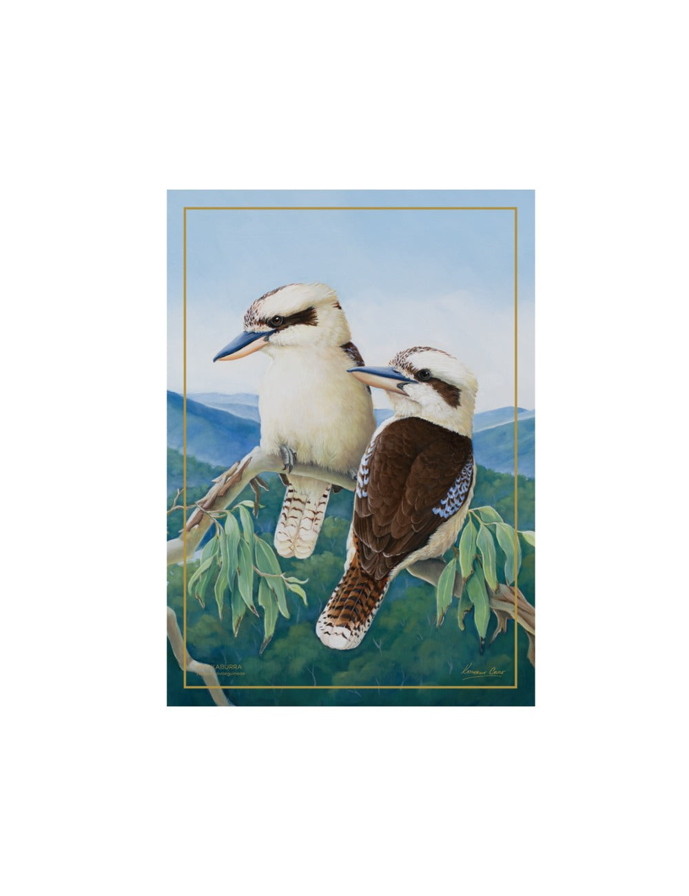 Maxwell & Williams Birds of Australia KC 10yr Anniversary Tea Towel 50x70cm Kookaburra
