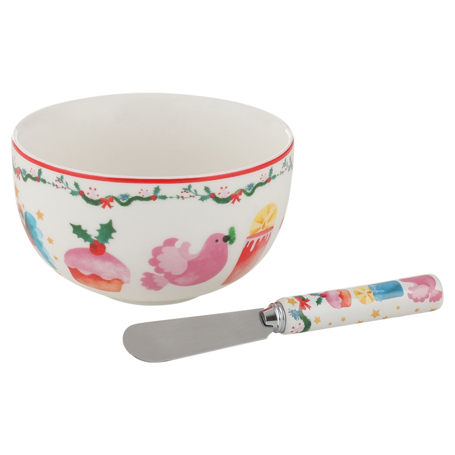 Maxwell & Williams Christmasville Dip & Spreader Set Gift Boxed