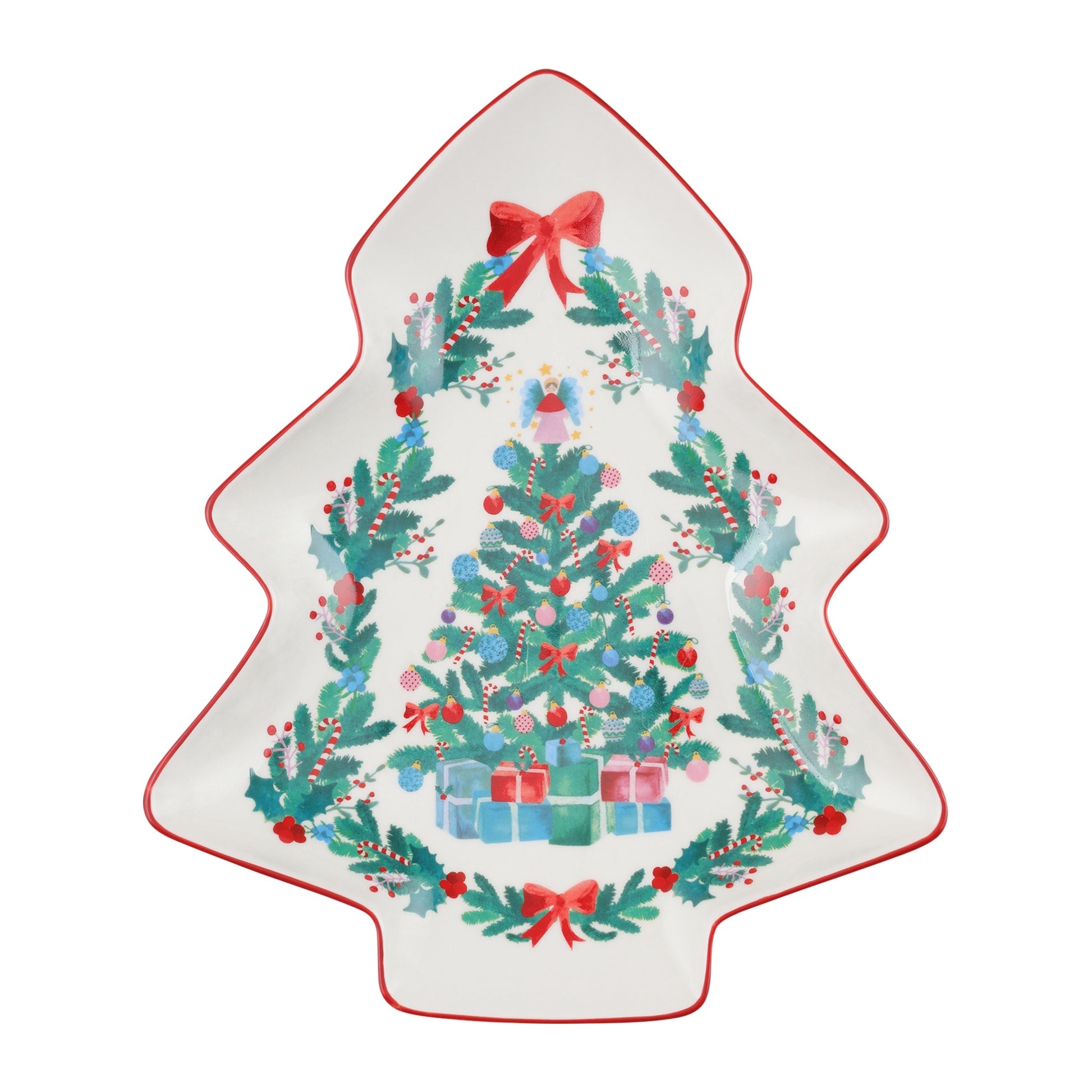 Maxwell & Williams Christmasville Tree Dish 25cm Tree Gift Boxed