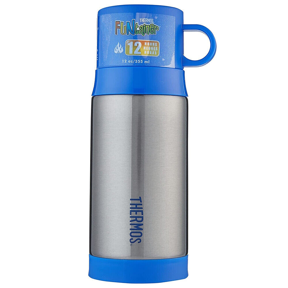 Thermos Funtainer Vacuum Insulated Warm Drink Bottle 355ml - Blue