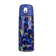 Oasis Stainless Steel Double Wall Insulated Kid's Drink Bottle With Sipper 550ml - Gamer